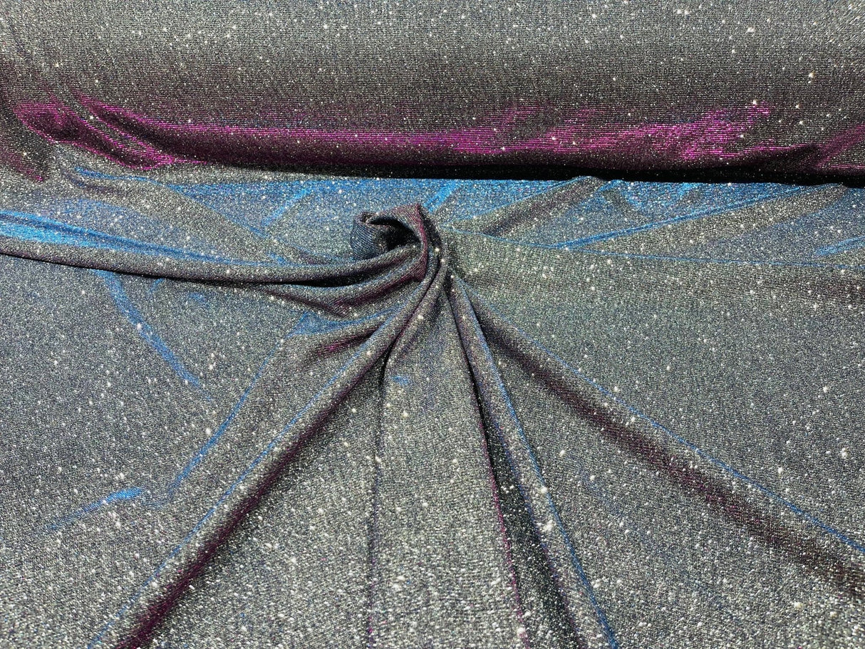 Moon Shadow Shimmer Fabric - Metallic Glitter Covered, Two Tone Effect, 58/60" Width (1 Yard)