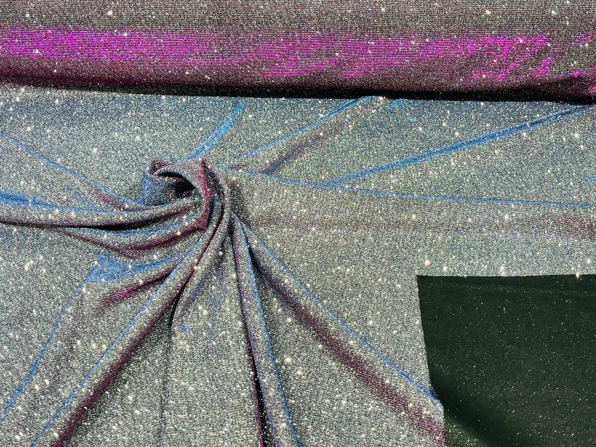 Moon Shadow Shimmer Fabric - Metallic Glitter Covered, Two Tone Effect, 58/60" Width (1 Yard)