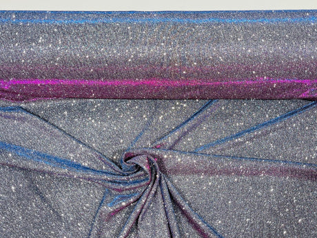 Moon Shadow Shimmer Fabric - Metallic Glitter Covered, Two Tone Effect, 58/60" Width (1 Yard)