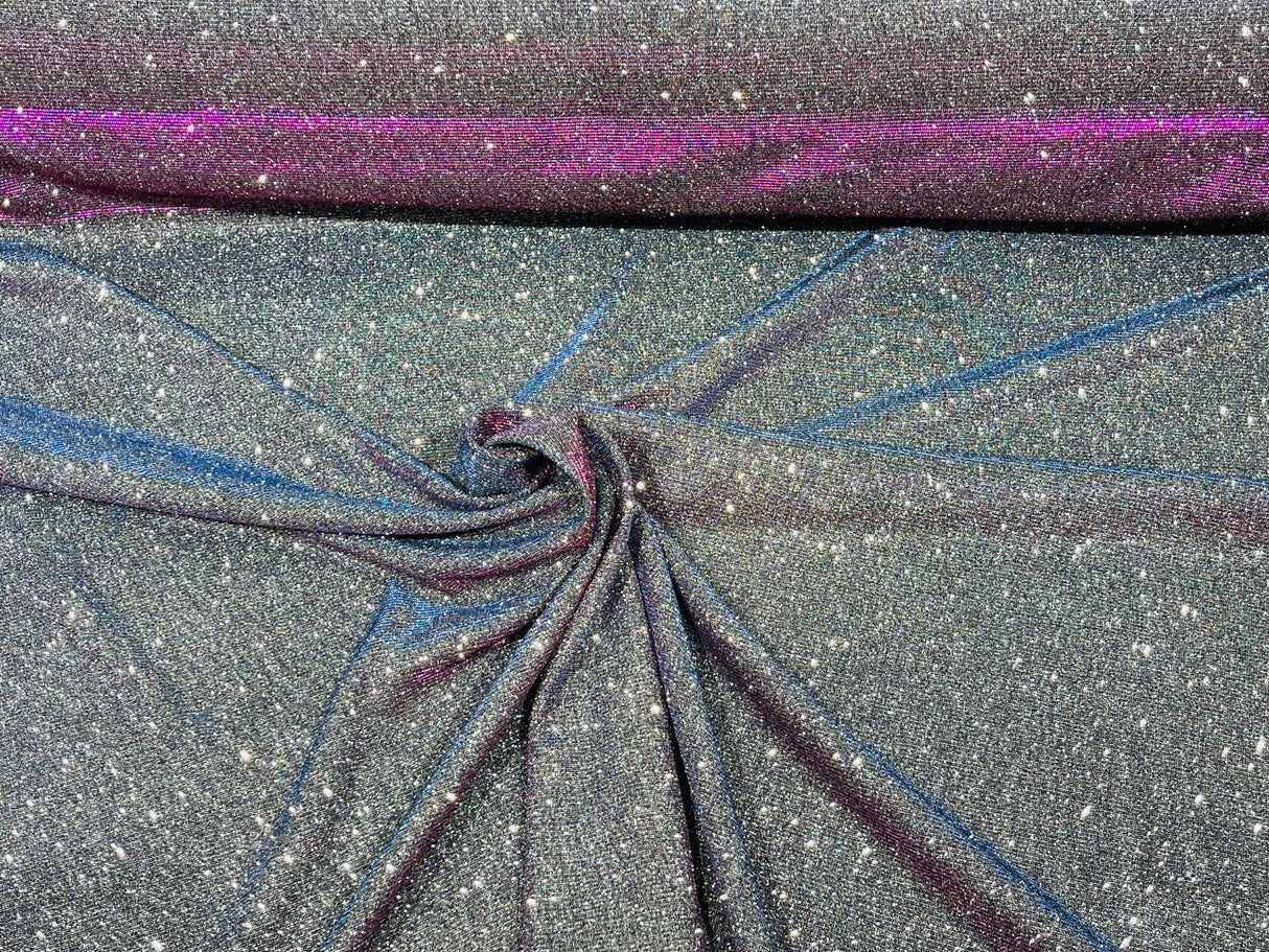 Moon Shadow Shimmer Fabric - Metallic Glitter Covered, Two Tone Effect, 58/60" Width (1 Yard)