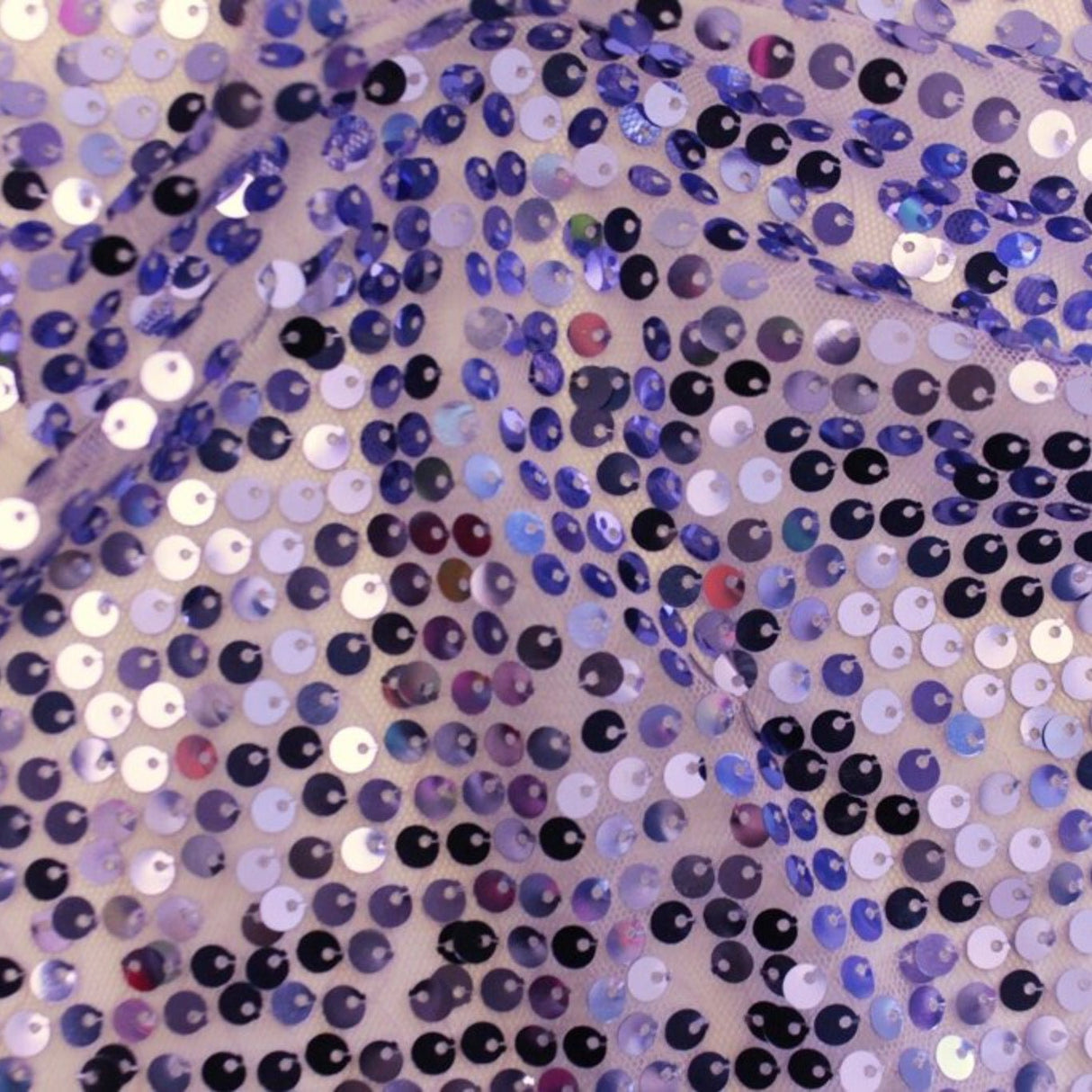 Moonstone Mesh Sequin Fabric - Lilac, Mint, 50" Width (1 Yard)