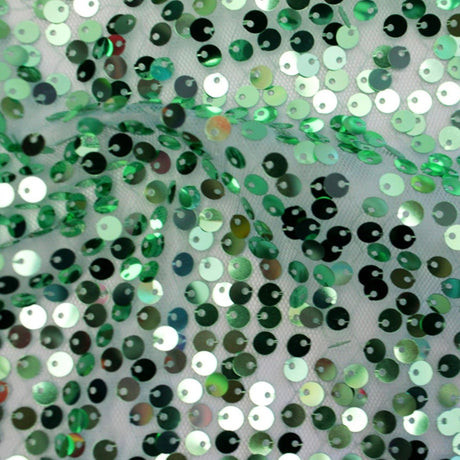 Moonstone Mesh Sequin Fabric - Lilac, Mint, 50" Width (1 Yard)