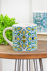 Patterned Dolomite Mug - Set of 4