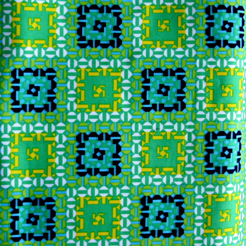 Swim Knit Nylon Lycra Mosaic Print