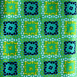 Swim Knit Nylon Lycra Mosaic Print