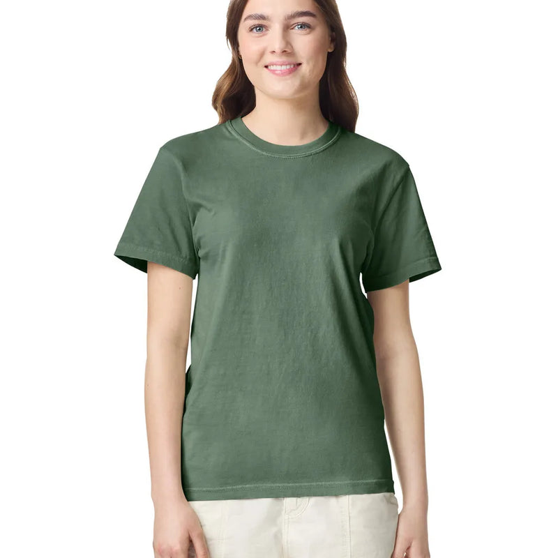 Comfort Colors 1717 Adult Tee Cotton Fabric - Moss, Semi-Fitted, 4.5 Oz/Yd² (1 Unit)