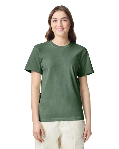Comfort Colors 1717 Adult Tee Cotton Fabric - Moss, Semi-Fitted, 4.5 Oz/Yd² (1 Unit)