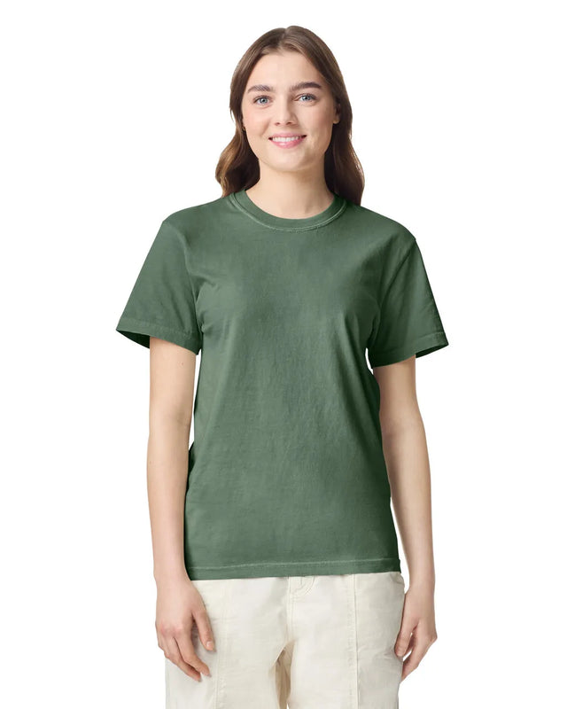Comfort Colors 1717 Adult Tee Cotton Fabric - Moss, Semi-Fitted, 4.5 Oz/Yd² (1 Unit)