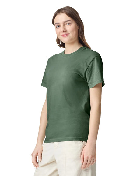 Comfort Colors 1717 Adult Tee Cotton Fabric - Moss, Semi-Fitted, 4.5 Oz/Yd² (1 Unit)