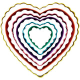 Wilton Heart-Shaped Fondant Cut-Out Set, 6-Piece