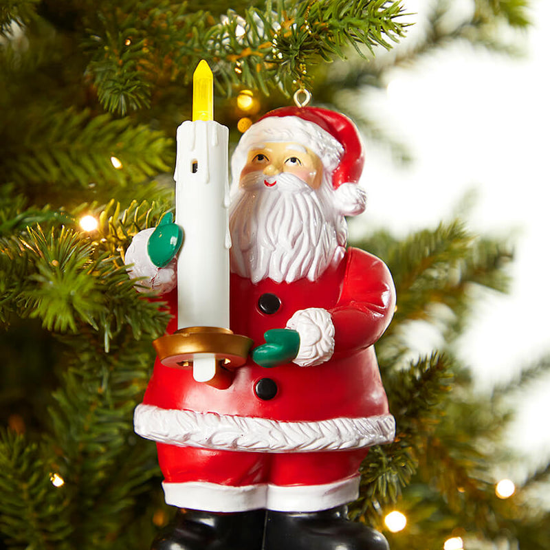 Mr. Christmas Goodnight Lights Santa Ornament