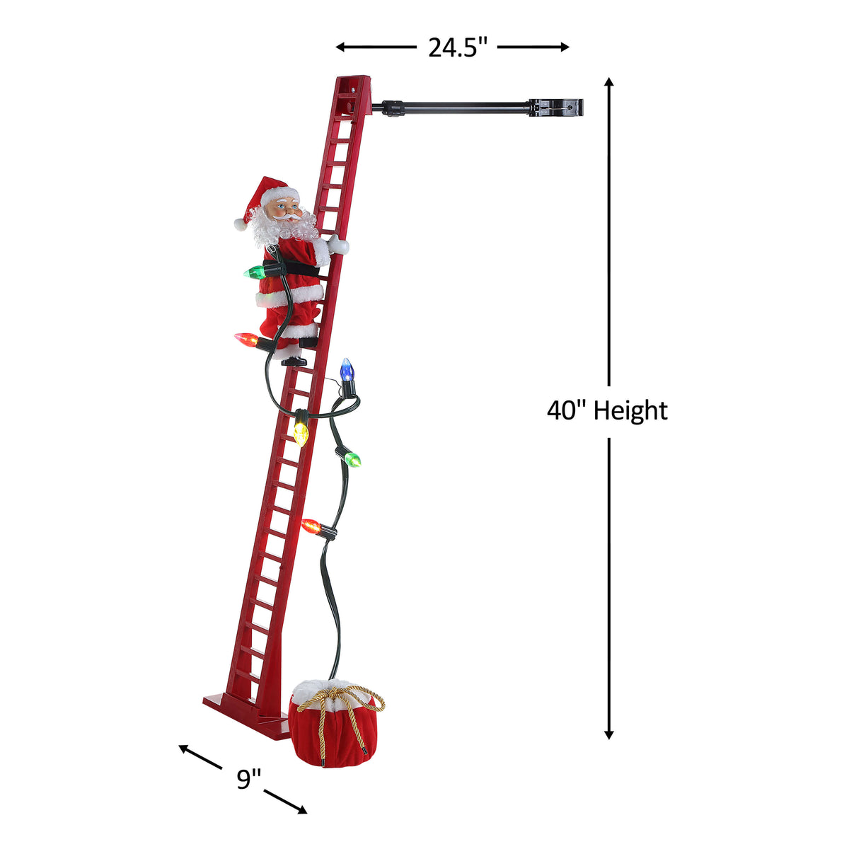 40" Mr. Christmas Super Climbing Santa