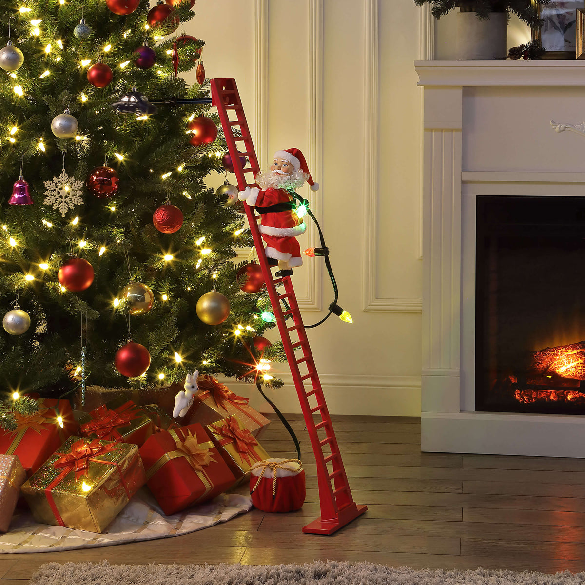 40" Mr. Christmas Super Climbing Santa