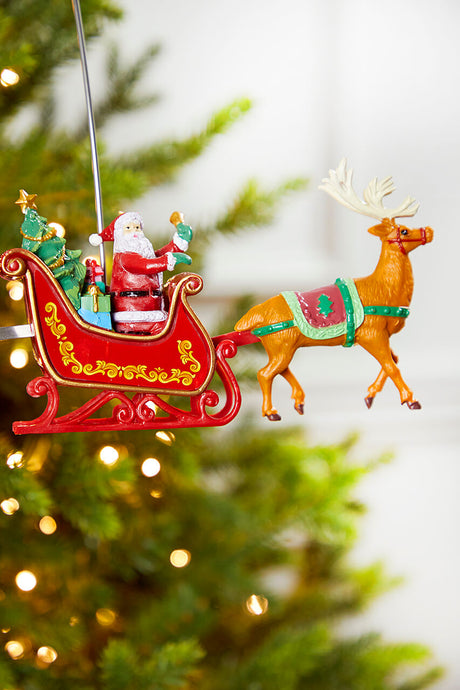 Mr. Christmas Santa's Sleigh Tree Topper