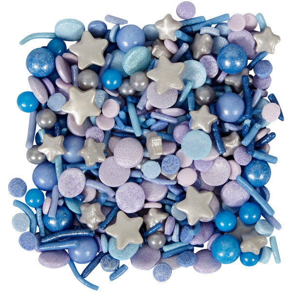 Wilton Blue Cosmic Galaxy Celestial Starry Sprinkles Mix, 10 oz.