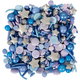 Wilton Blue Cosmic Galaxy Celestial Starry Sprinkles Mix, 10 oz.