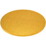 14" Round Gold Foil Cake Board Drum