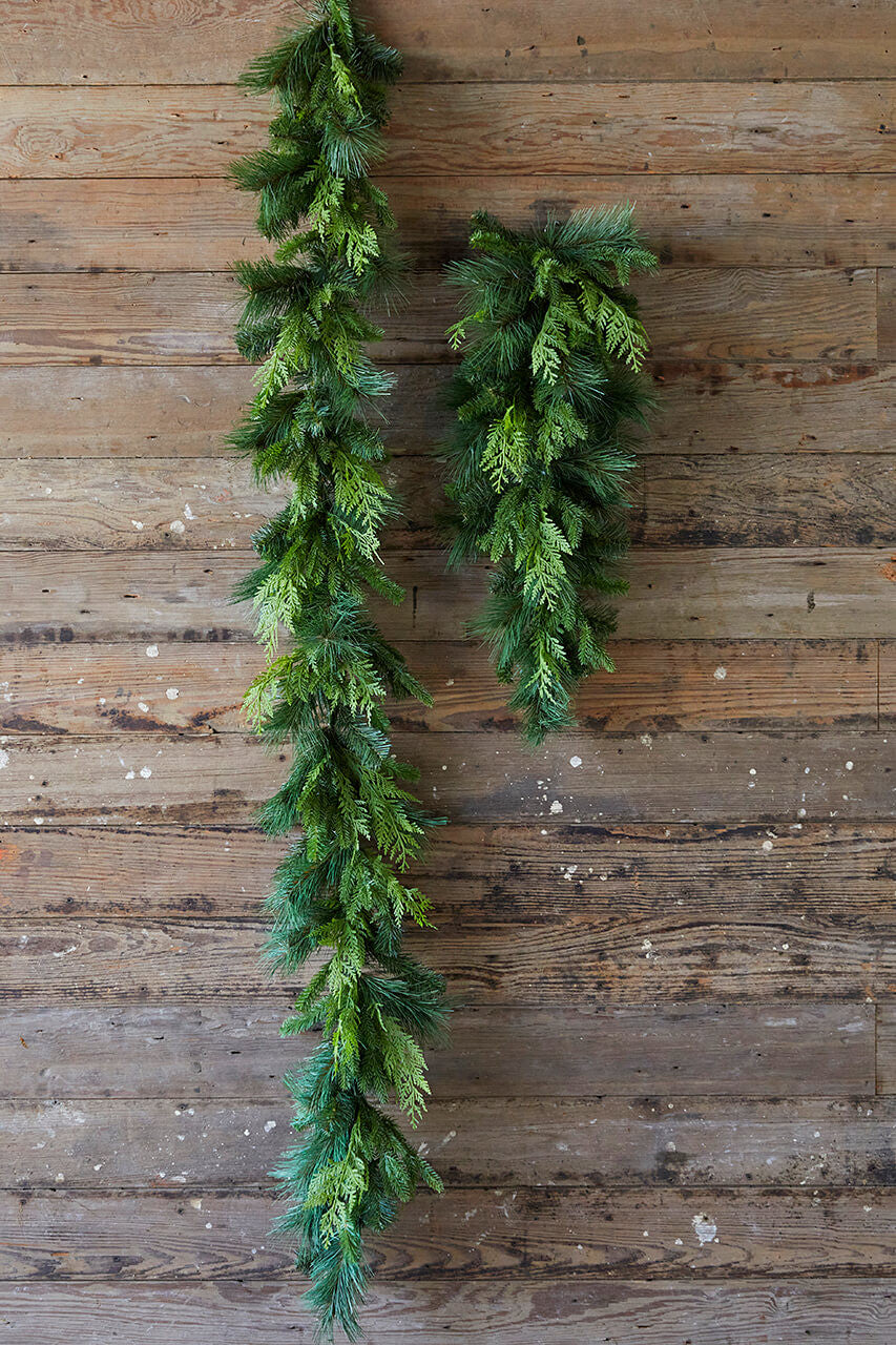 Artificial Bristle Pine Teardrop 29" Evergreen Holiday Home Decor