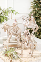 16" Resin Renaissance Three Kings with Animals - Set of 3