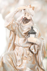 16" Resin Renaissance Three Kings with Animals - Set of 3