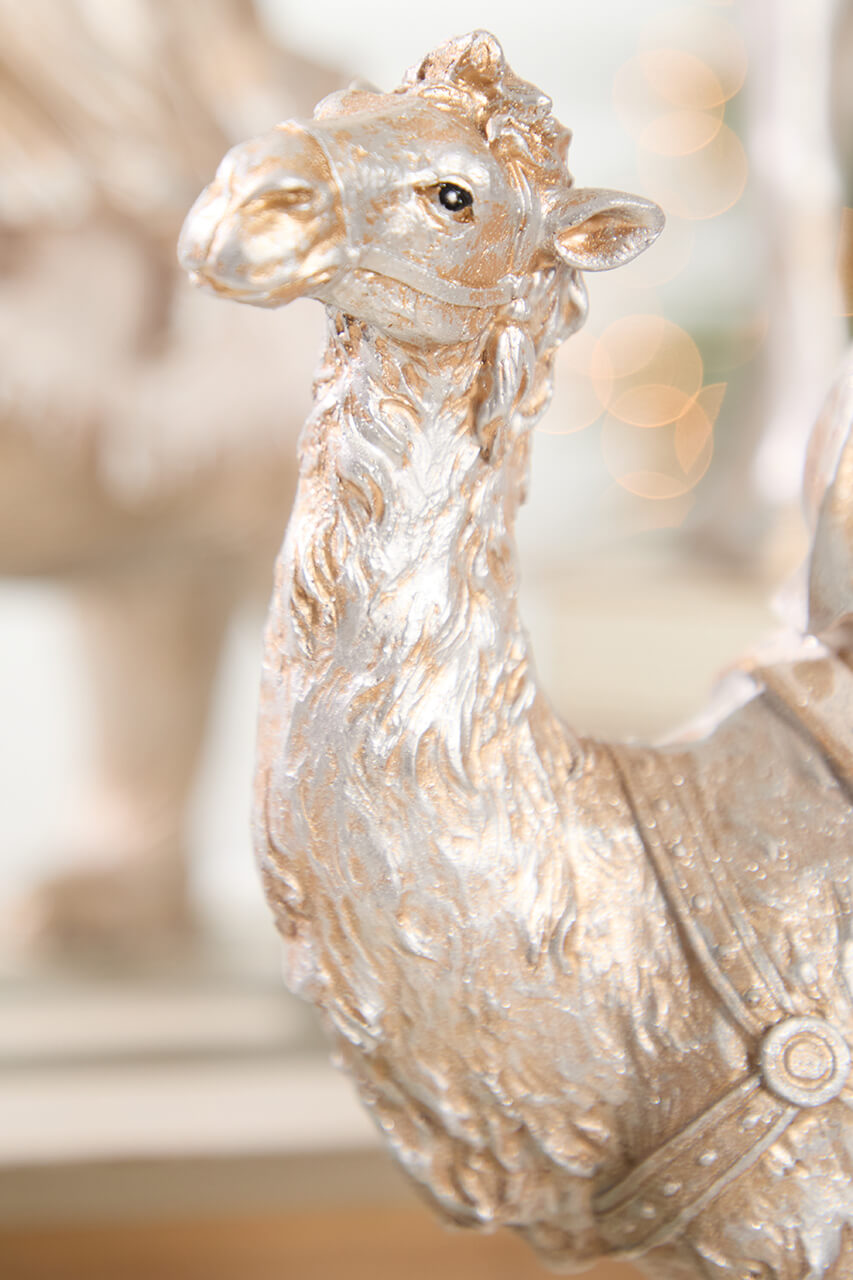 16" Resin Renaissance Three Kings with Animals - Set of 3