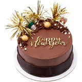 Gold Spray Mylar Celebration cake and cupcakes picks - set of 24