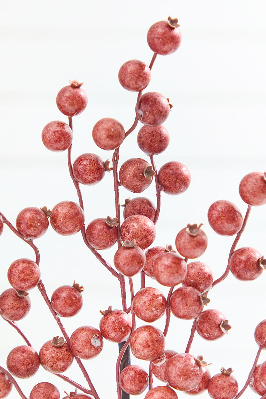 22" Harvest Chestnut Berry Spray