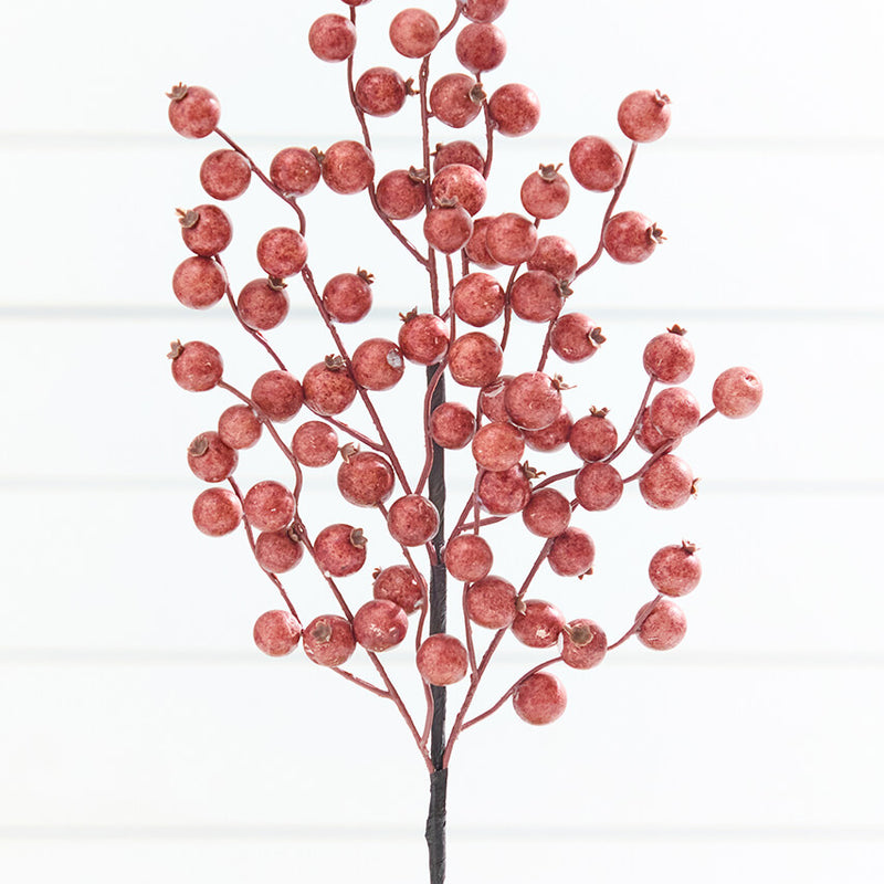 22" Harvest Chestnut Berry Spray