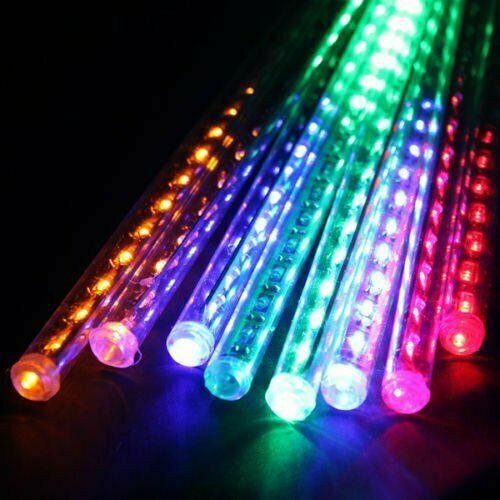 Meteor Snowfall 144 LED Lights 8 tubes 30cm 7 FT long