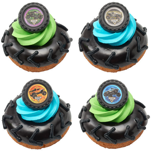 Monster Jam Officially Licensed 144 Truck Cupcake Topper Rings