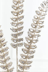 34.5” Champagne Jeweled Glitter Fern Spray