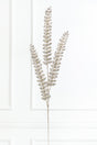 34.5” Champagne Jeweled Glitter Fern Spray