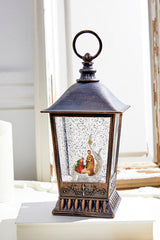 10" Nativity Lantern Water Globe