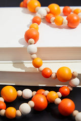 48” Mixed Wood Bead Garland