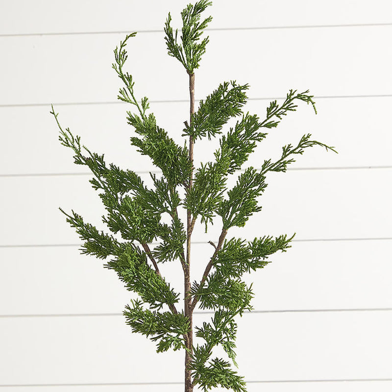 38 Inch Real Touch Cyprus Spray Realistic Christmas Greenery Decor