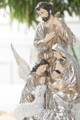 13.5" Resin Renaissance Holy Night Scene