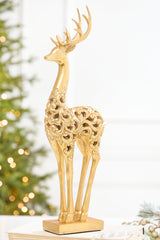 18" Resin Scroll Deer - 2 Assorted