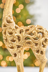 18" Resin Scroll Deer - 2 Assorted