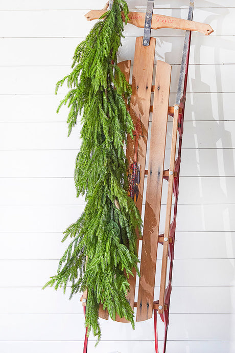 47" Real Touch Norfolk Pine Dripping Garland