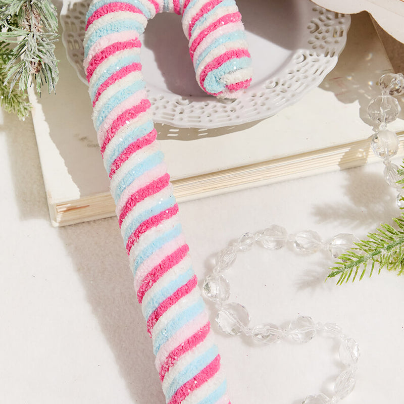 12" Chenille Sweets Candy Cane