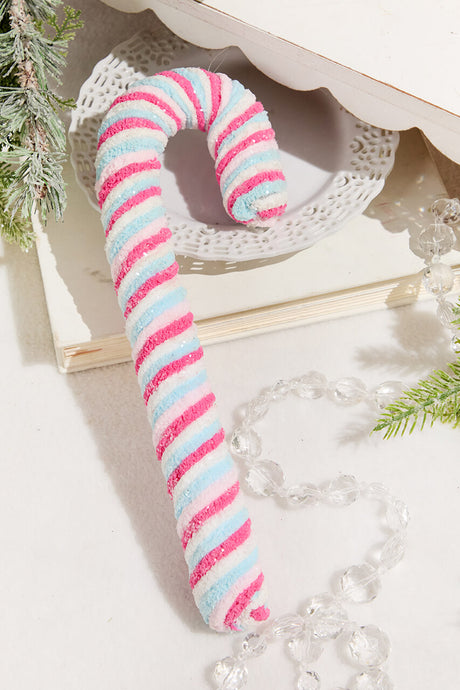 12" Chenille Sweets Candy Cane