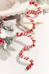 60" Gingerbread Candy Stripe Garland