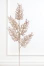 31" Champagne Sequin Coral Leaf Spray