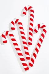 17" Velvet Candy Cane Box of 4