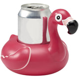 Tropical Party Cake Topper, 2-Piece Pool Party Cake Decoration Set, Includes Pink Flamingo Can Cooler and Tiki-Hut