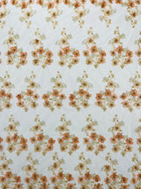Multi Color 3D Floral Design With Pearls Lace Fabric - Multi Color Floral Embroidered Mesh Lace, 54" Wide, 36" Length (1 Yard)