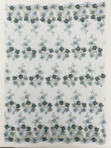 Multi Color 3D Floral Design With Pearls Lace Fabric - Multi Color Floral Embroidered Mesh Lace, 54" Wide, 36" Length (1 Yard)