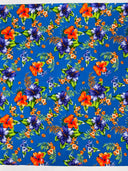 Multi Color Hawaiian Hibiscus 100 Percent Cotton Fabric - Multi Color Floral Print, 45" Width (1 Yard)