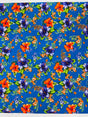 Multi Color Hawaiian Hibiscus 100 Percent Cotton Fabric - Multi Color Floral Print, 45" Width (1 Yard)
