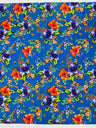 Multi Color Hawaiian Hibiscus 100 Percent Cotton Fabric - Multi Color Floral Print, 45" Width (1 Yard)